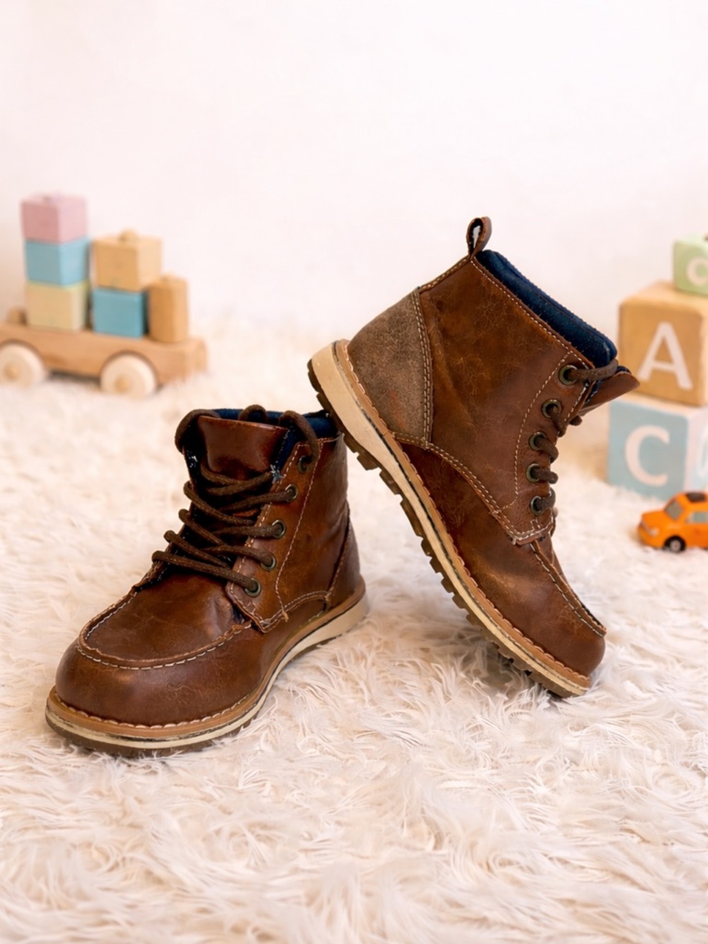 Austin Trading Co Kids Size 11 Brown Textile and Man Made Material Boots